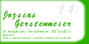 jozsias gerstenmeier business card